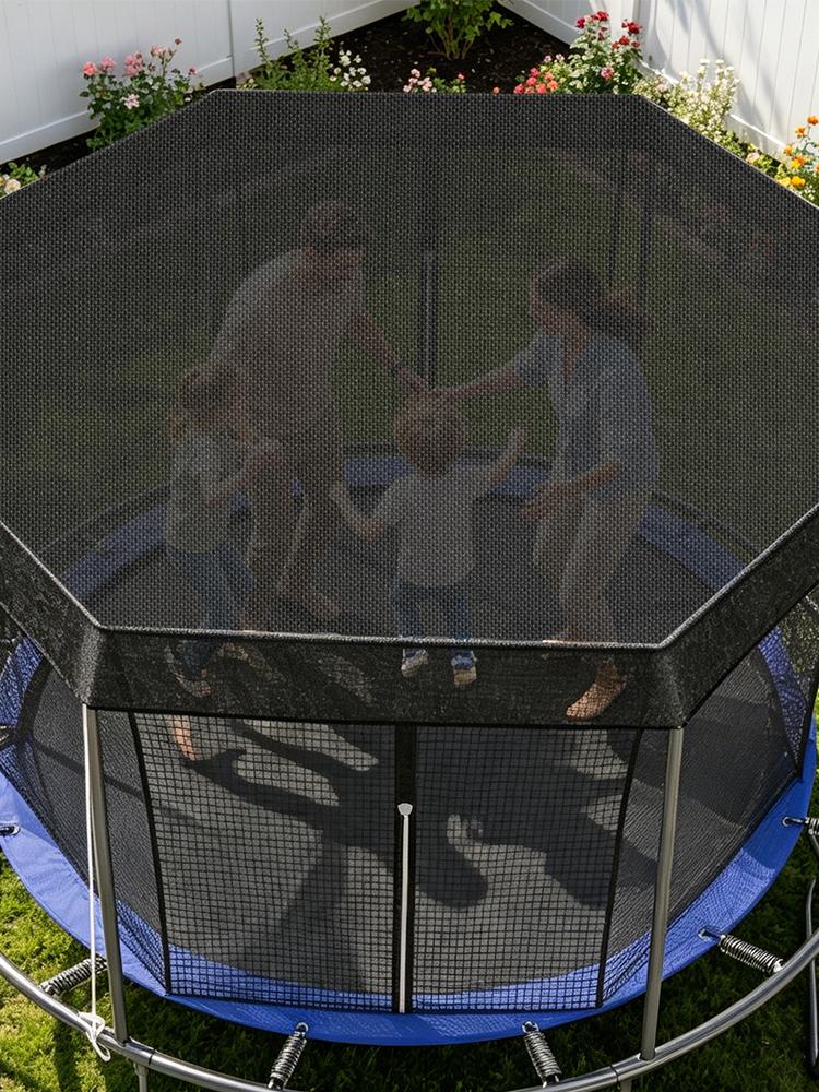 Upgraded Trampoline Cover Protective Protection Enclosure Trampoline Sun Shade Cover for trampoline covers with 6/8 uprights