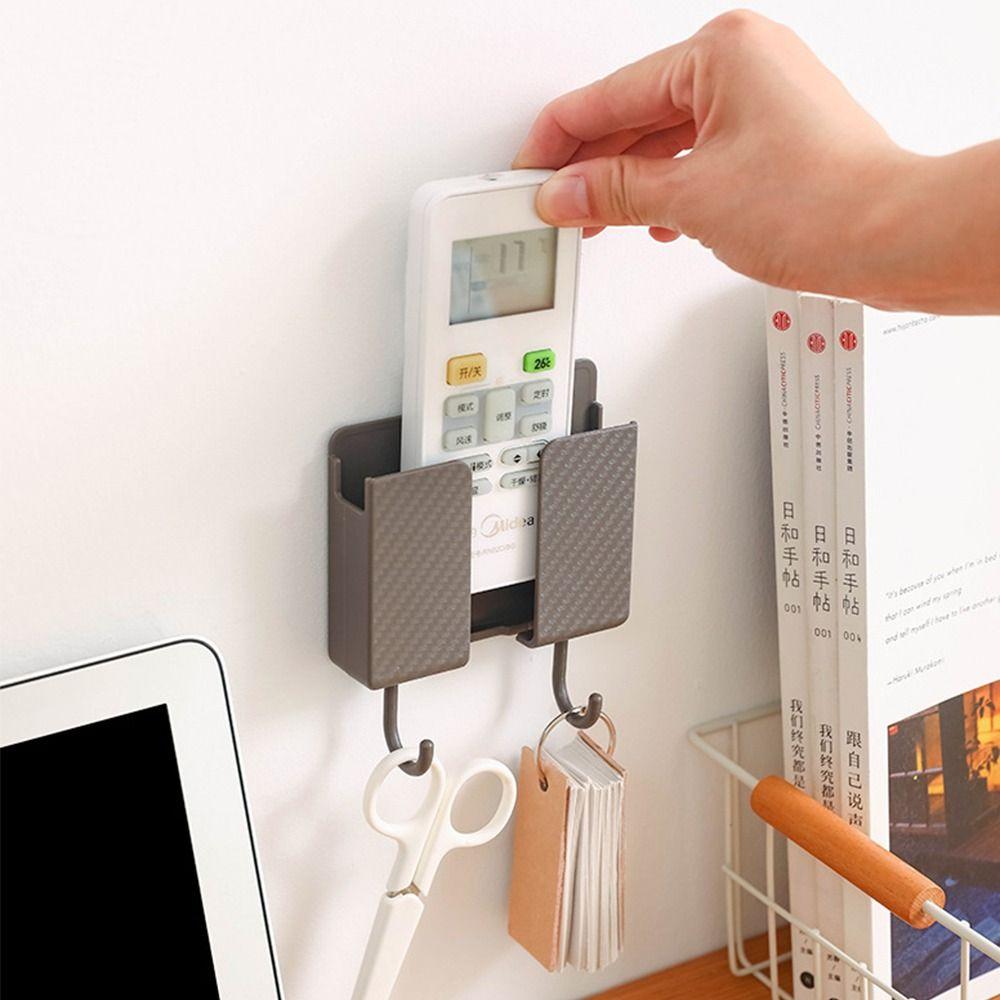 Настенный держатель для пульта дистанционного управления, перфорированный ящик для хранения телефона, дом