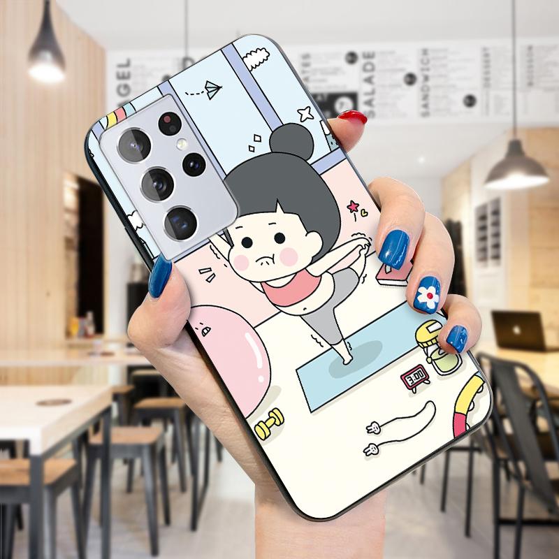 Чехол для телефона с милой мультяшной спортивной девушкой и комиксами