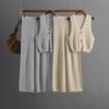 Fashion Knitted Suit Women's Summer New Collar Sleeveless Vest High Waist Straight Pants Two-piece Set