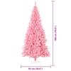 Christmas Tree with 300 LEDs and Stand Pink 180 cm PVC