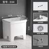 Поднятая раковина для швабры TLXT D34 из нержавеющей стали