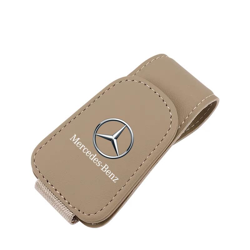 XUY2 Car Glasses Clip Sun Visor Ticket Card Clips For Mercedes Benz B/C/E/S Class W203 W204 W205 W210 W211 W212 W221 Car Accessories