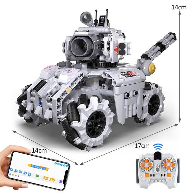 Cada City Military Technical APP Remote Control Electric Tank Building Blocks MOC Off-road RC Racing Car Bricks Toys