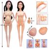 Happy Family Dolls Playset Pregnant Women Doll Mom Dad Ken&Wife Baby Doll Stroller Bed Accessories Play House Toys for Girls
