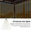 Christmas Tree Lights with Ring LED String Light with Remote Control Waterproof