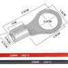 Кабели солнечной батареи 10 AWG Кабели инвертора питания с кольцевыми клеммами 3/8" Провод 10AWG Луженая медь Кабель-удлинитель для солнечной энергии, RV, Автомобиля, Лодки