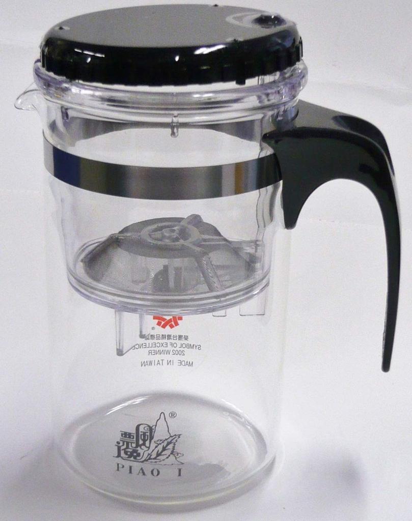 Тайваньский многофункциональный чайник piaoi, 500 мл, GL865, жаропрочное стекло