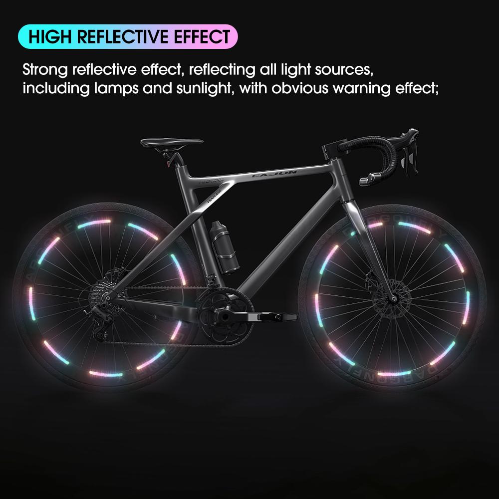 20PCS Rainbow Reflective Car Wheel Stickers