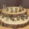 Retro Chinese Zodiac Brass Cartoon Ornaments - Antique Style Bronze Metal Crafts