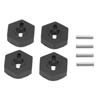 4 PCS RC Wheel Hex Hub Adapter Aluminum Alloy RC Hex Coupler Parts for Traxxas E Revo 116 RC Car