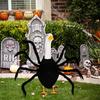 Halloween Goose Outfit for 23 Inch Goose Statue Black Spider/Bat Goose Clothes for Yard Garden Lawn Outdoor Decor