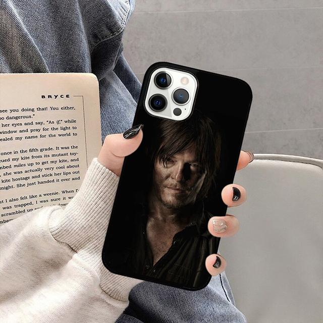 Daryl Dixon Wings Zombie Phone Case Back Cover for iPhone 17 Air 16 15 14 13 11 12 Pro Max Plus Shell Coque
