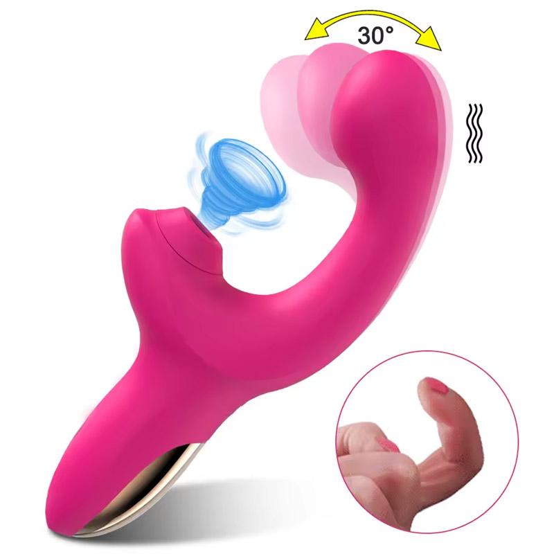 Мощный 20-скоростной дилдо-вибратор, женский клитор, присоска, вакуумный стимулятор клитора, товары для взрослых, шевелящая секс-игрушка для женщин