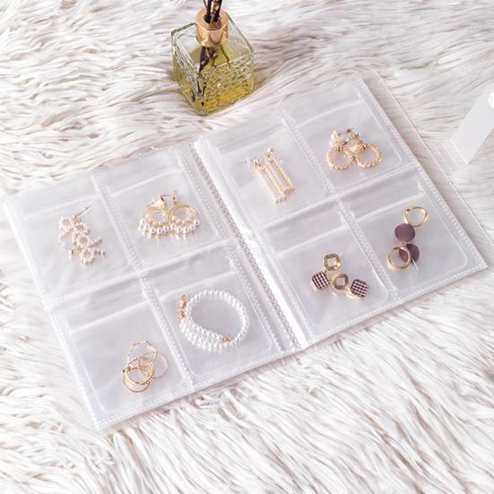 1 Set Jewelry Earring Organizer Classified Home Supply Damp-proof 84/160 Grids Fashion Fine Jewelry Collection Organize Bag Practical