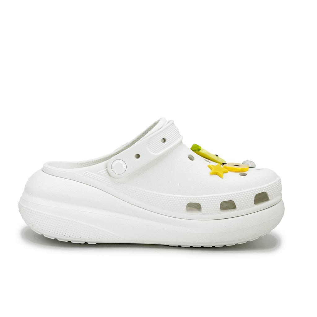Crocs Crush Clog Леденцовый Сахар Яблоко ЕВА Летние Свежие Милые Фрукты Декоративная Пряжка Граффити Дырявые Туфли Женские Бледно-Бирюзовые