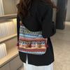 Large Capacity Ethnic Style Crossbody Bags Woven Bag Bohemian Tote Bag Fringe Shoulder Bag  Women