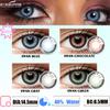 Natural Color Lens Eyes 2pcs Color Contact Lenses For Eye Blue Beauty Contact Lenses Eye Yearly Cosmetic Color Lens