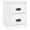 VidaXL Bedside Table White 39x39x47.5 Cm Engineered Wood 816144