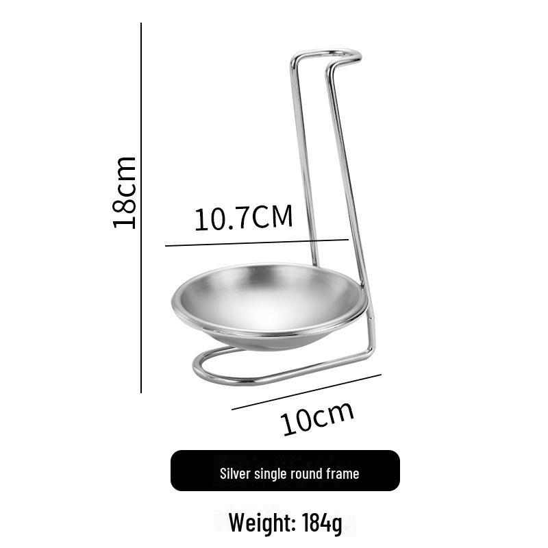 Набор из нержавеющей стали для горячих кастрюль и суповых ложек с подставкой - утолщенный дуршлаг и держатель для столовых ложек