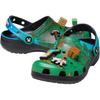Minecraft x Crocs Classic Clog Детские Зеленые Синие Детские Кроссовки 210830-90H