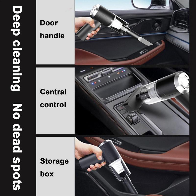 Vacuum For Car 5500Pa Portable Vacuum Cleaner Cordless High Power Rechargeable Cleaner Strong Suction For Car Vehicle Home
