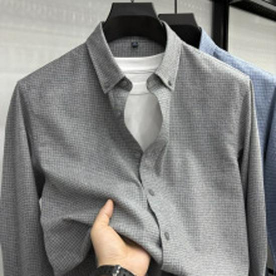 Оригинальный мужской джемпер Tommy из кашемира с длинным рукавом - Однотонный, с вышивкой, с воротником, большого размера, универсальный вязаный базовый слой.