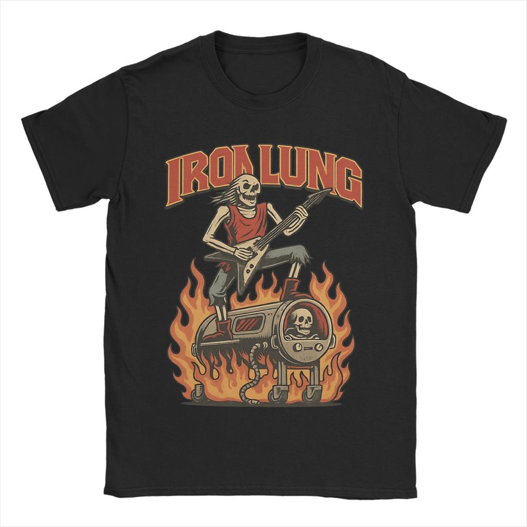 Men TShirts Iron Lung Death Rattle Leisure 100 Cotton Tee Shirt Short Sleeve T Shirts Round Neck Clothes Plus Size