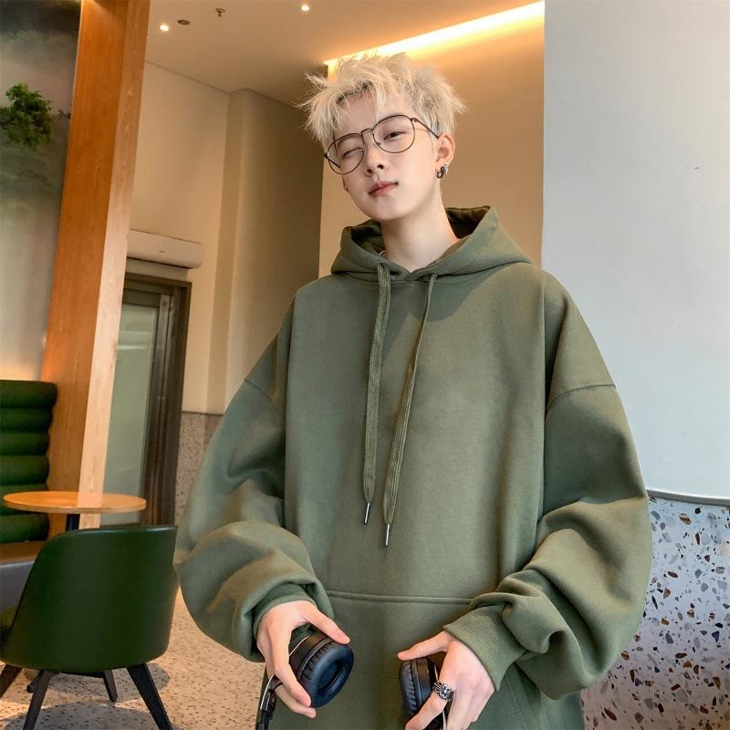 Unisex Casual Hoodie Long Sleeve Loose Sweatshirt Men Women Daily Wear Pullover Hooded Top