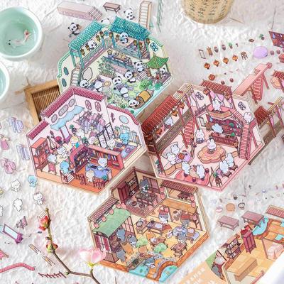 Zaomo 3D DIY Ландшафтные наклейки - Серия Jinse Nianhua для украшения миниатюрных сцен