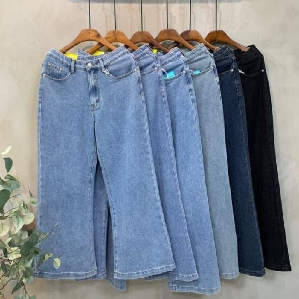 C S In The Room Dion Ykk Zipper lyoCell bandIng Semi bootCut jeanS 4 Color