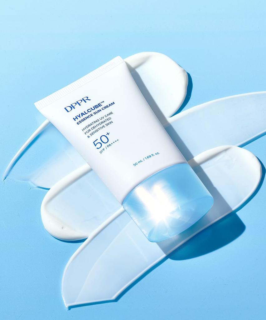 Гиалуроновая кислота HyalCube Эссенция Солнцезащитный крем SPF50+ PA++++ 50 мл (+Бесплатный увлажняющий крем 30 мл)