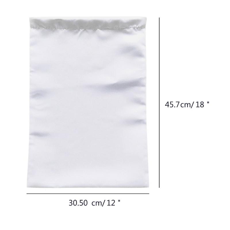 12x18Inch Double Sided White Sublimation Blank Polyester Flags DIY for Garden Yard Blank Banners Sublimation Blank