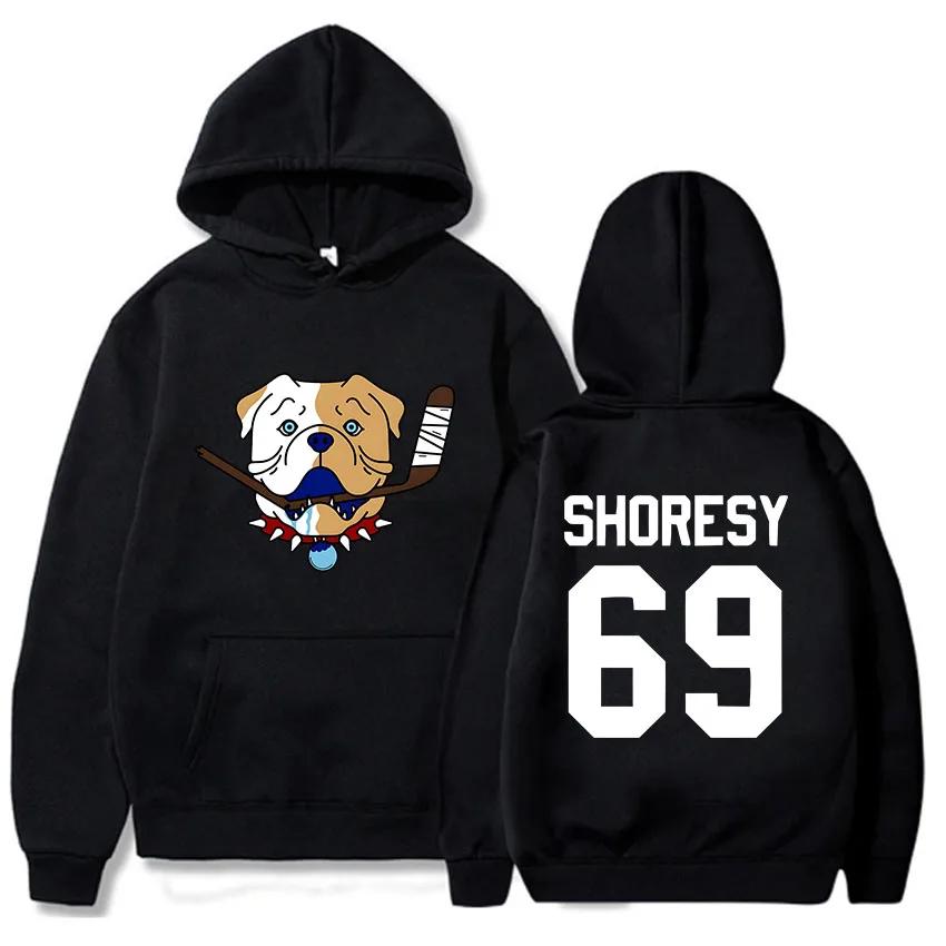 Shoresy69 Садбери Голубые Бульдоги Худи Мужские Уличная Одежда С Длинным Рукавом Повседневные Женские Толстовки Мультяшный Графический Принт Одежда Худи