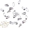 Charm O Shape Melon Seeds Pinch Clasp 300pcs Jewelry Finding Pendant Connectors DIY Earrings Components