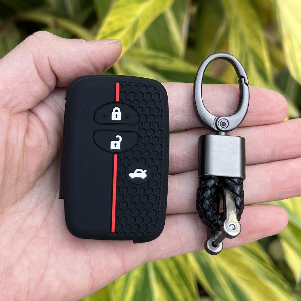 Силиконовый чехол-держатель для ключа-брелока автомобиля для Toyota Camry Prius Land Cruiser Prado 150 Crown для Subaru Foreste XV Remote