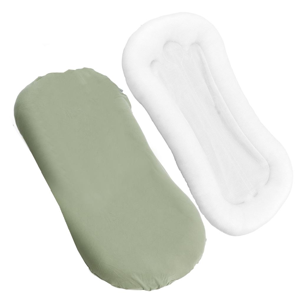 Baby Nest Pillow Ergonomic Soft Touch Skin Friendly Easy Clean Baby Lounger Pillow for Boys Girls