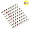 8pcs Diamond Nail Drill Bits Set Cuticle Cleaner Bit for Acrylic Nail Gel Removing Milling Cutter Manicure Machine Accessories