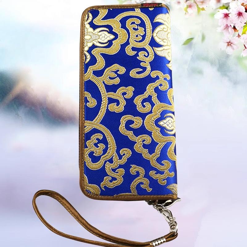 Китайский характерный подарок: Кошелек Yunjin, этническая вышивка ручной работы, подарок на день рождения для матери, праздничный подарок, женский кошелек