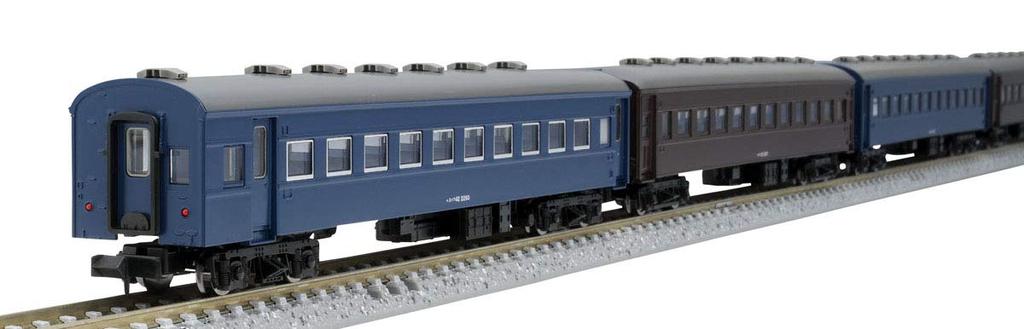 Пассажирский вагон старой модели TOMIX N-Gauge, местный поезд главной линии Тохоку, набор из 6 вагонов, 98712, модель пассажирского вагона