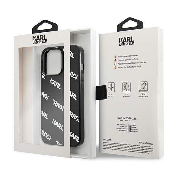 Karl Lagerfeld KLHCP13LPULMBK3 iPhone 13 Pro / 13 6.1" hardcase black/black Allover