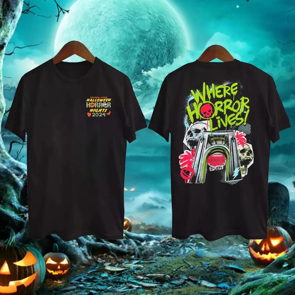 Where Is Horror Lives Halloween Horror Nights 2024 Tshirt Gift Full Size S5xl