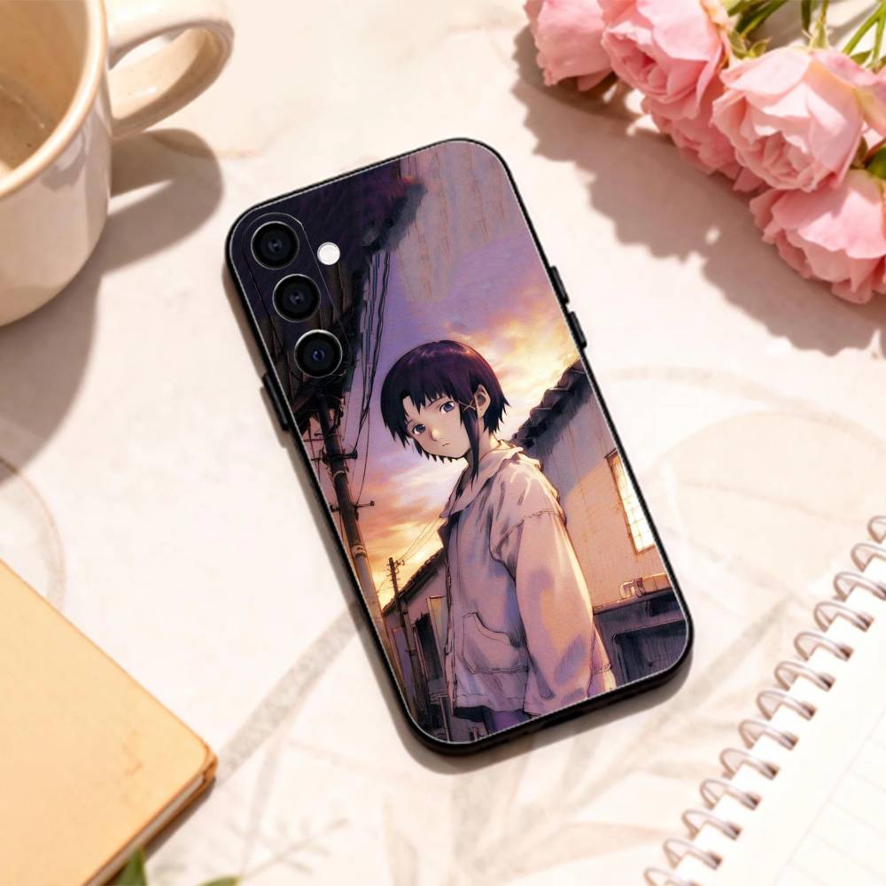 S-Serial E-Experiments Lain Чехол для телефона для Samsung Galaxy A73, A72, A71, A70, A53, A52, A51, Другие Мягкий черный корпус