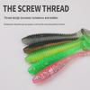 Lure Threaded T-Tail Soft Bait: Floating Drop Shot Worm for Bass & Mandarin Fish, Slow Sinking Crank for Texas Rig.