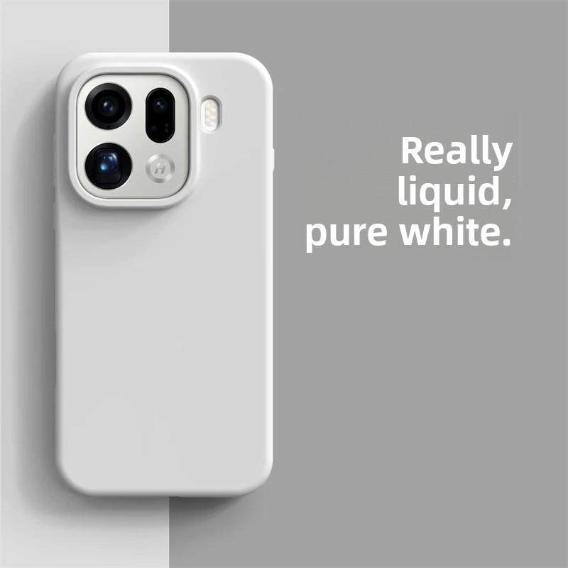 Чехол для телефона Oppo Find X9 Pro Роскошный Жидкий Мягкий Силикон Комфортное Ощущение Встроенная Бархатная Крышка Для Find X8 X9Pro 5G Бампер
