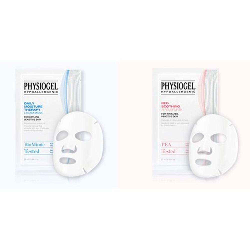 Physiogel Red Soothing AI Relief Mask 5pcs Hydrating Calming, Korean