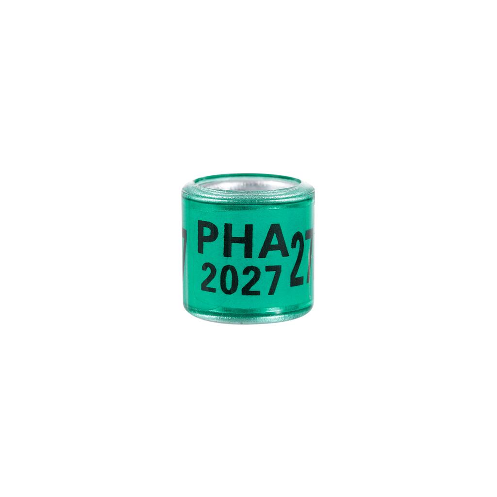 PHA 2026/2027 Кольцо для ног голубя Внутренний диаметр 8 мм с номером Алюминиево-пластиковое кольцо для ног птицы Разноцветные аксессуары для птиц 50 шт.