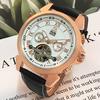 Новые мужские механические часы высшего бренда Турбийон Автоматические механические Мужские модные Двойной календарь Мужские наручные часы