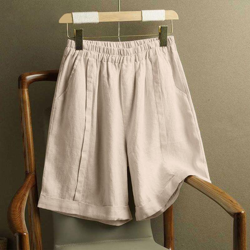 ZANZEA Женские повседневные свободные летние шорты с эластичной резинкой на талии