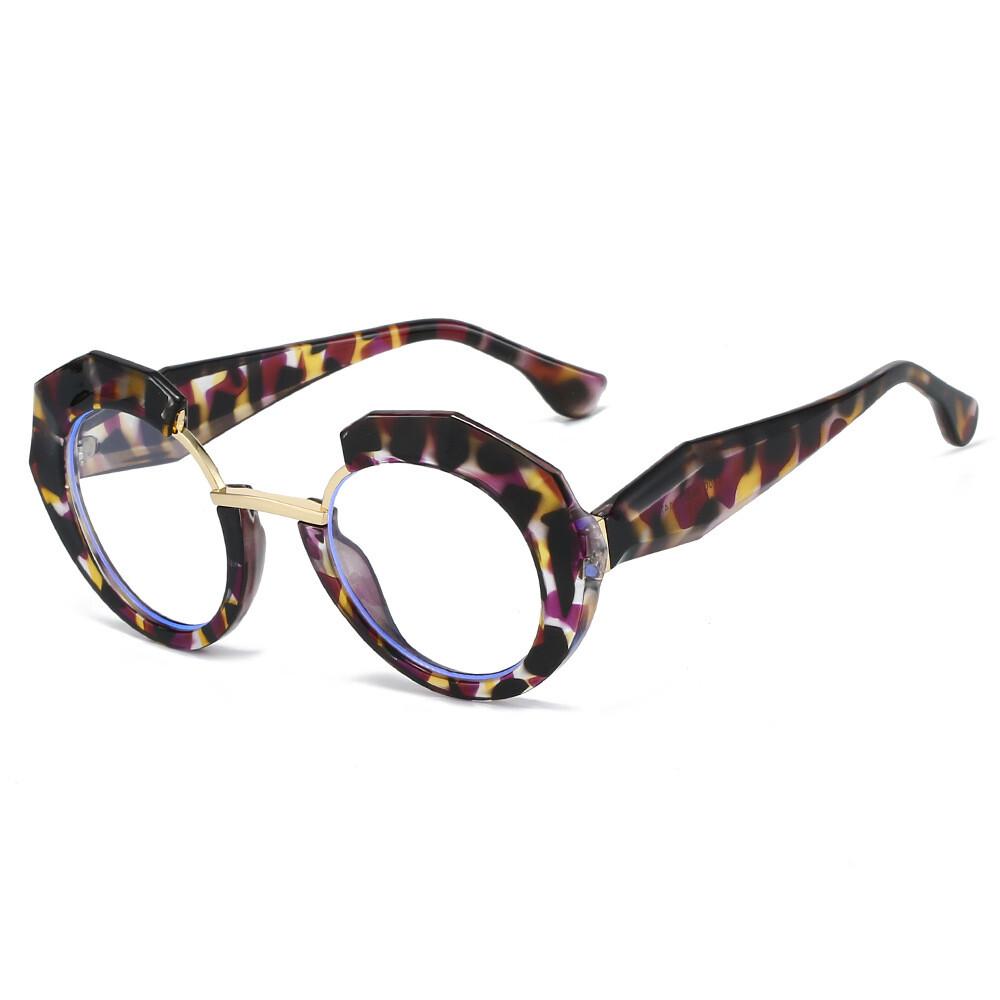 Женские очки для пресбиопии с толстой оправой Модные антибликовые и фильтрующие прозрачные очки Большие круглые очки для чтения